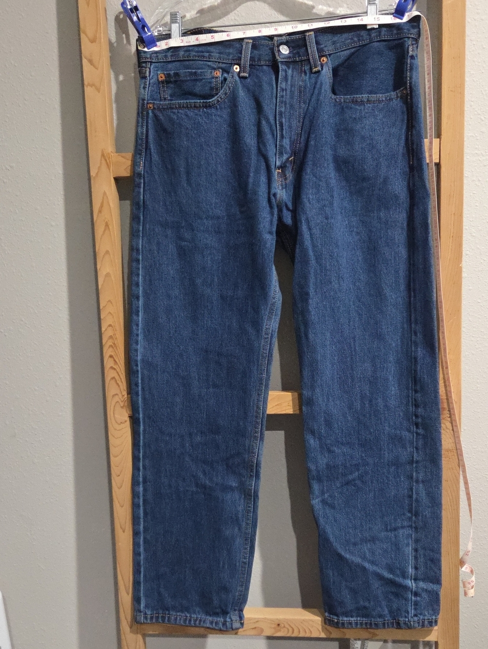 Levi's Men's Straight Dark Blue Denim Jeans